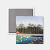 Henri Rousseau - De Flamingoes Magneet (Voorkant / Achterkant)