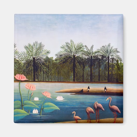 Henri Rousseau - De Flamingoes Magneet (Voorkant)