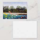 Henri Rousseau - De Flamingoes Notitiekaartje (Voorkant / Achterkant)