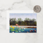 Henri Rousseau - De Flamingoes Notitiekaartje (Voorkant / Achterkant in situ)