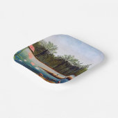 Henri Rousseau - De Flamingoes Papieren Bordje (Gebogen)