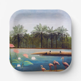 Henri Rousseau - De Flamingoes Papieren Bordje