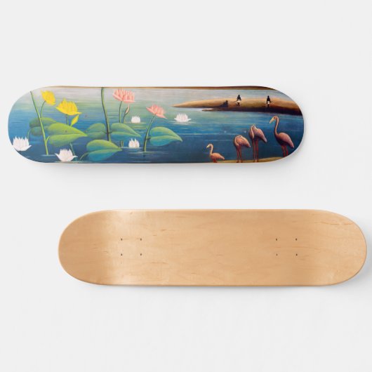 Henri Rousseau - De Flamingoes Persoonlijk Skateboard (Horizontaal)
