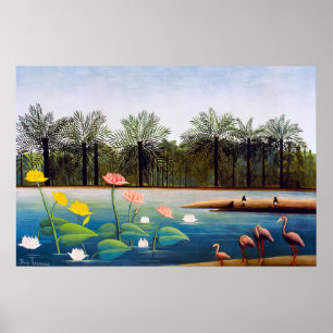 Henri Rousseau - De Flamingoes Poster