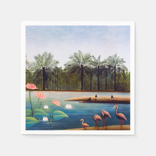 Henri Rousseau - De Flamingoes Servet (Voorkant)