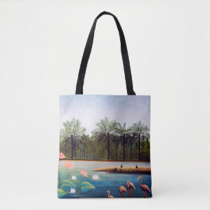 Henri Rousseau - De Flamingoes Tote Bag