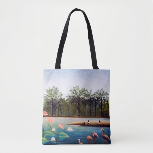 Henri Rousseau - De Flamingoes Tote Bag (Voorkant)