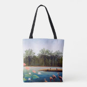 Henri Rousseau - De Flamingoes Tote Bag (Achterkant)