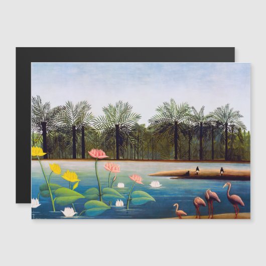 Henri Rousseau - De Flamingo's Magnetische Kaart (Voorkant / Achterkant)