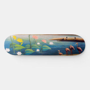Henri Rousseau - De Flamingo's Persoonlijk Skateboard