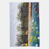 Henri Rousseau - De Flamingo's Theedoek (Verticaal)