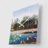 Henri Rousseau - De Flamingo's Vierkante Klok (Hoek)