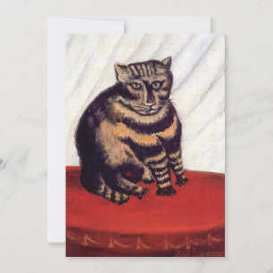 Henri Rousseau - De gestreepte kat Bedankkaart