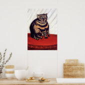 Henri Rousseau - De gestreepte kat Poster (Keuken)
