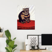Henri Rousseau - De gestreepte kat Poster (Thuiskantoor)