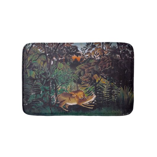 Henri Rousseau - De Hongaarse Leeuw Badmat (Voorkant)