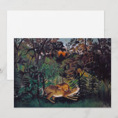 Henri Rousseau - De Hongaarse Leeuw Bedankkaart (Voorkant / Achterkant)