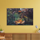Henri Rousseau - De Hongaarse Leeuw Canvas Afdruk (Insitu (Woonkamer))