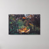 Henri Rousseau - De Hongaarse Leeuw Canvas Afdruk (Voorkant)