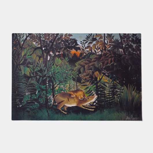 Henri Rousseau - De Hongaarse Leeuw Deurmat (Voorkant)