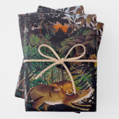 Henri Rousseau - De Hongaarse Leeuw Inpakpapier Vel (In situ)