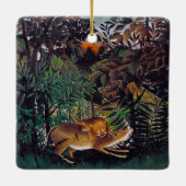 Henri Rousseau - De Hongaarse Leeuw Keramisch Ornament (Achterkant)