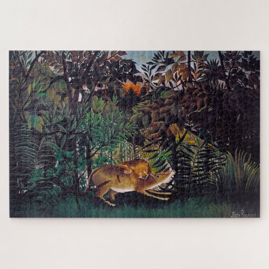 Henri Rousseau - De Hongaarse Leeuw Legpuzzel (Horizontaal)