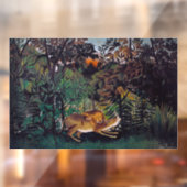 Henri Rousseau - De Hongaarse Leeuw Raamsticker (Vel 2)