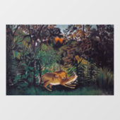 Henri Rousseau - De Hongaarse Leeuw Raamsticker (Vel)