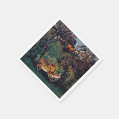 Henri Rousseau - De Hongaarse Leeuw Servet (Hoek)