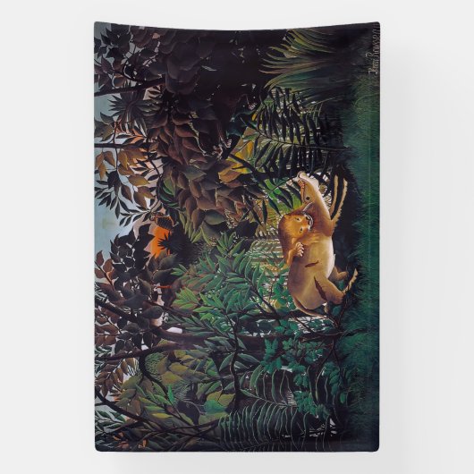 Henri Rousseau - De Hongaarse Leeuw Spandoek (Verticaal)