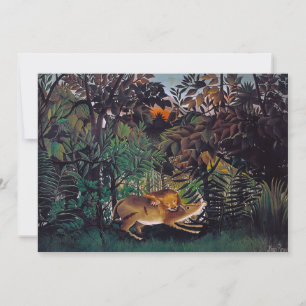 Henri Rousseau - De hongerige leeuw Kaart
