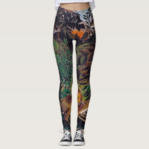 Henri Rousseau - De hongerige leeuw Leggings