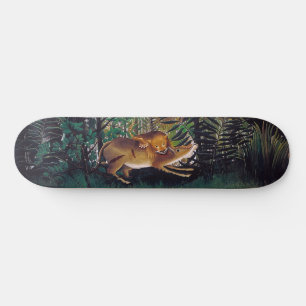 Henri Rousseau - De hongerige leeuw Persoonlijk Skateboard