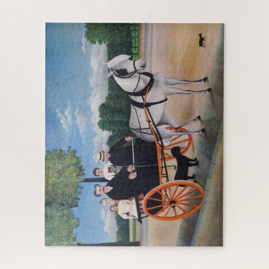 Henri Rousseau - De kar van vader Junier Legpuzzel (Verticaal)