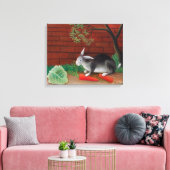 Henri Rousseau - De maaltijd van het konijn Canvas Afdruk (Insitu (Woonkamer))