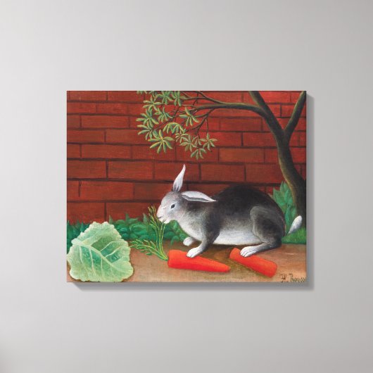 Henri Rousseau - De maaltijd van het konijn Canvas Afdruk (Voorkant)