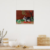 Henri Rousseau - De maaltijd van het konijn Poster (Keuken)