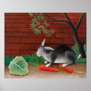 Henri Rousseau - De maaltijd van het konijn Poster