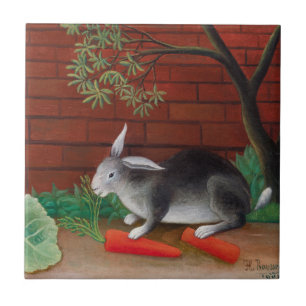 Henri Rousseau - De maaltijd van het konijn Tegeltje