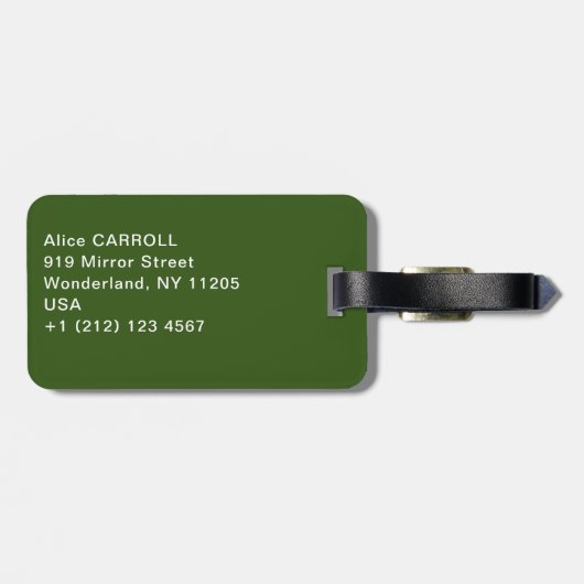 Henri Rousseau - De Merry Jesters Bagagelabel (Achterkant horizontaal)