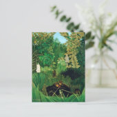 Henri Rousseau - De Merry Jesters Briefkaart (Staand voorkant)