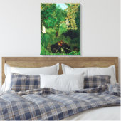 Henri Rousseau - De Merry Jesters Canvas Afdruk (Insitu (Slaapkamer))
