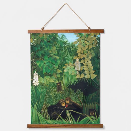 Henri Rousseau - De Merry Jesters Hangend Wandkleed (Voorkant)