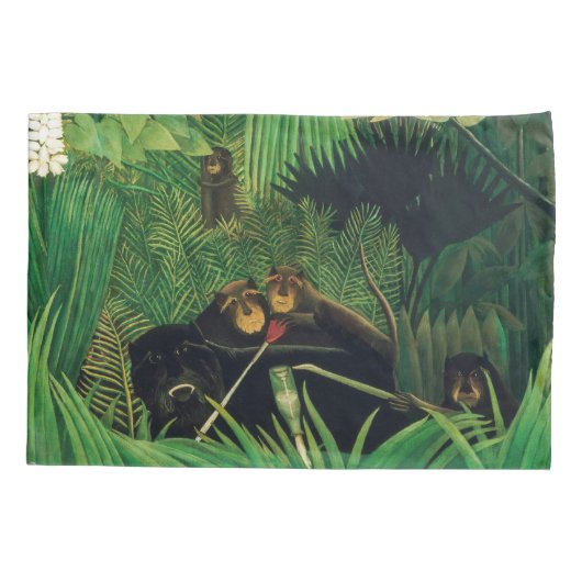 Henri Rousseau - De Merry Jesters Kussensloop (Achterkant)