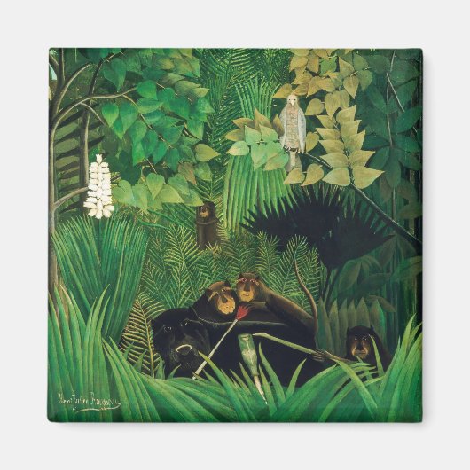 Henri Rousseau - De Merry Jesters Magneet (Voorkant)
