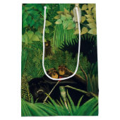 Henri Rousseau - De Merry Jesters Medium Cadeauzakje (Achterkant)