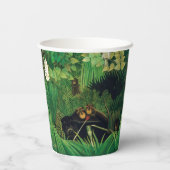 Henri Rousseau - De Merry Jesters Papieren Bekers (Achterkant)