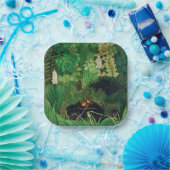 Henri Rousseau - De Merry Jesters Papieren Bordje (Feest)