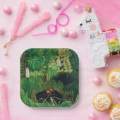 Henri Rousseau - De Merry Jesters Papieren Bordje (Feest)